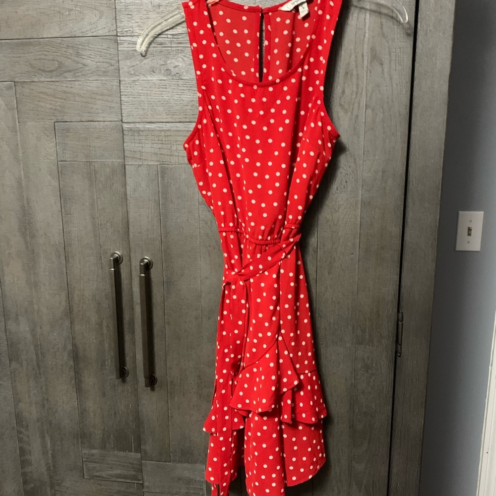 Red Polka Dotted Dress